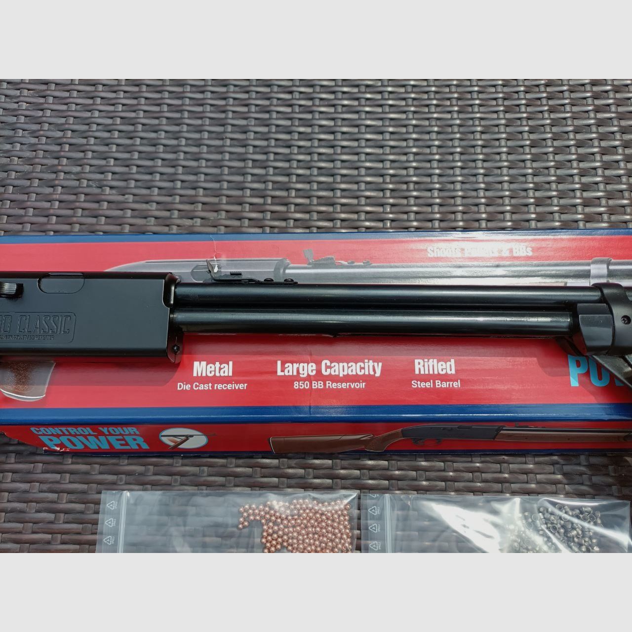 Luftgewehr Crosman 2100 Classic 4,5 mm Diabolo und BB