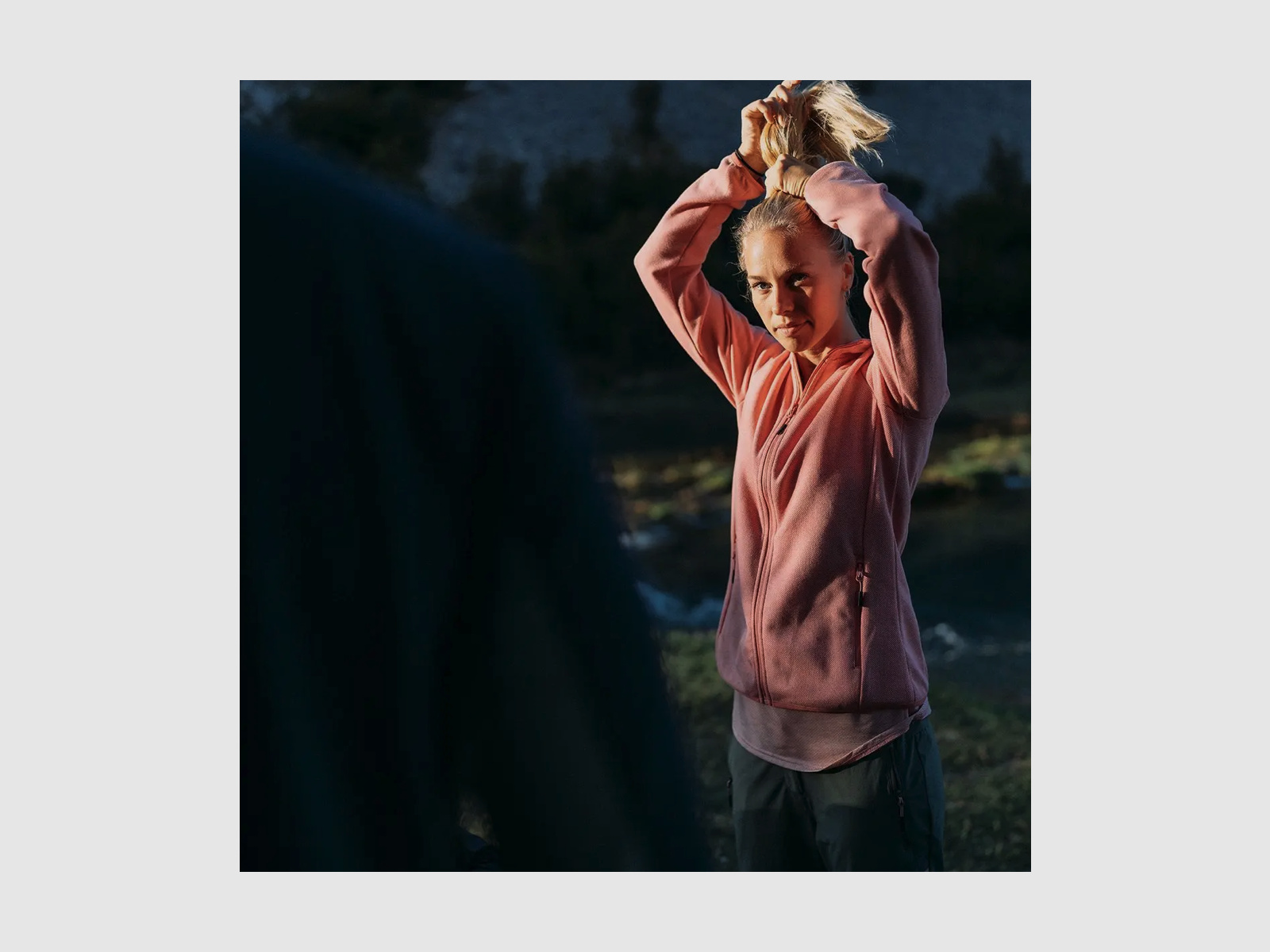 CMP Damen Jacke Knit-Tech-Fleece mit Inner Layer aus Mesh Orchidea Bianco