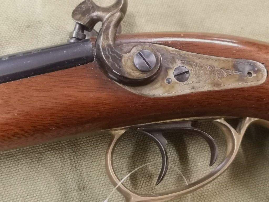 Percussions Pistole Corsair Doppelläufig .44 Schwarzpulver