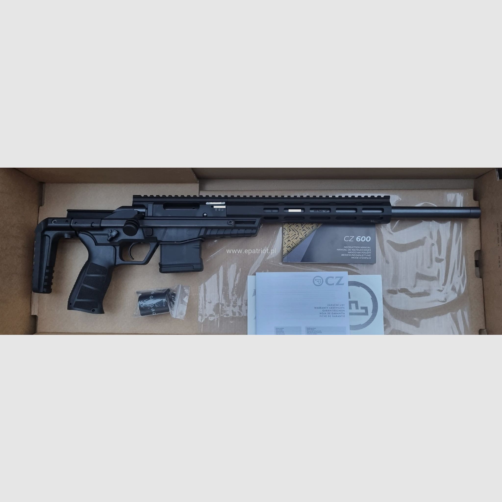 Rifle de cerrojo CZ 600 TRAIL cal. .223 Rem