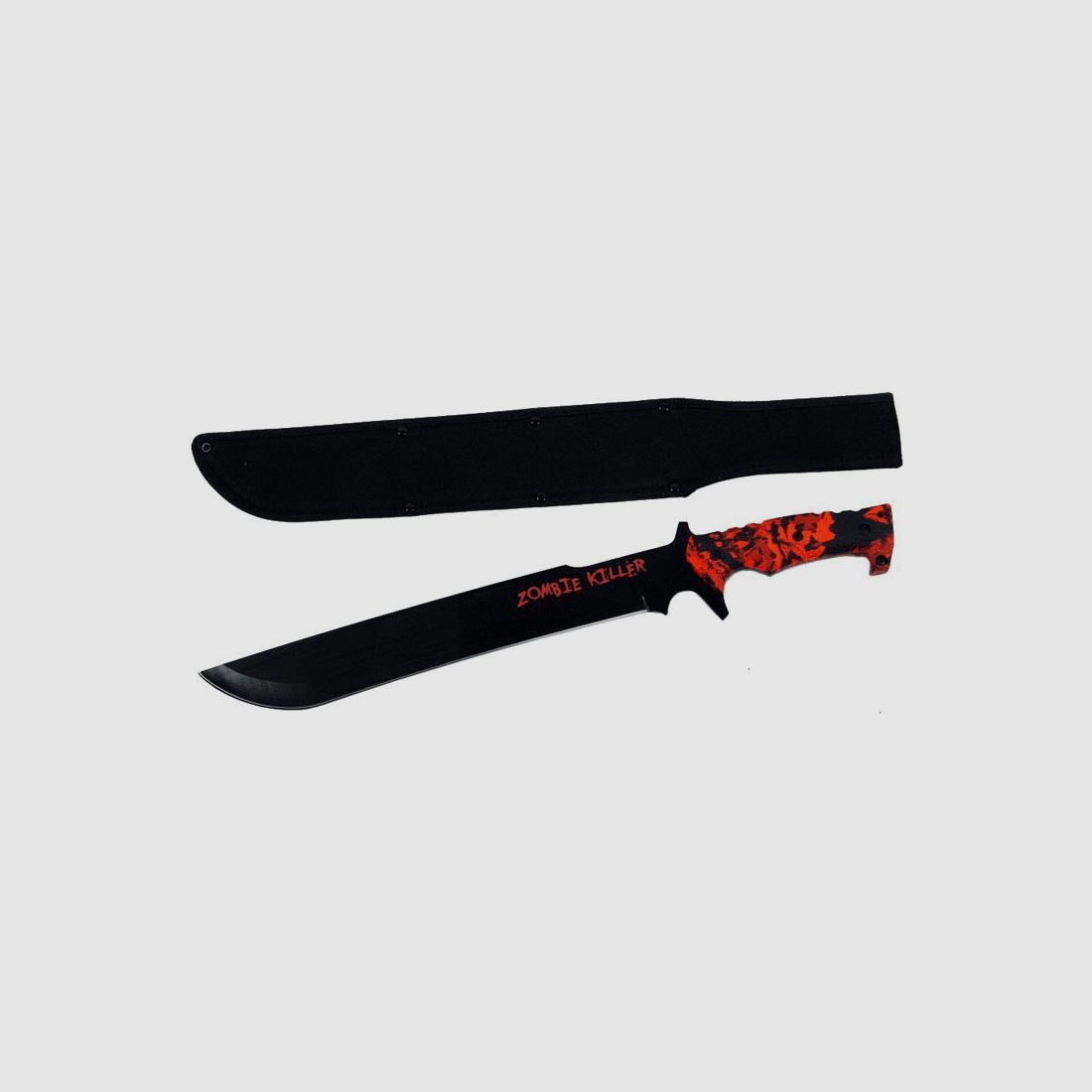 Cuchillo de campo con hoja recta y negra