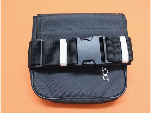 Allen Bob Allen Bolsa Dividida para Cartuchos de Escopeta (419T) con cinturón ajustable de Nylon Negro