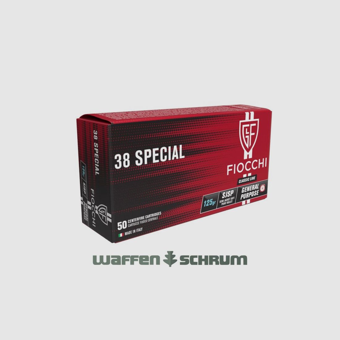 Fiocchi TM SJSP 8,10g - 125gr. .38Special