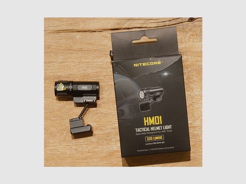 Softair Nitecore HM01 taktische Helm Taschenlampe.