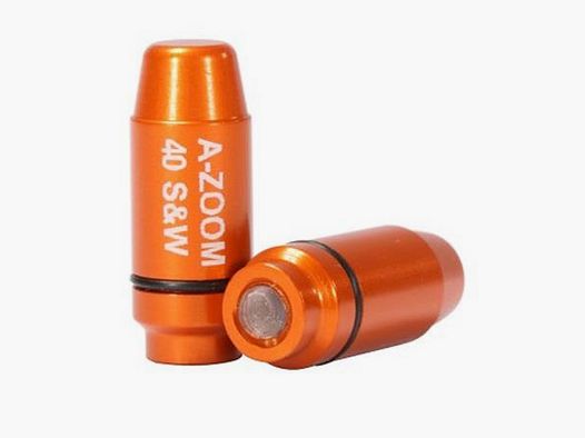 A-Zoom Strikercaps Dummy Patronen Aluminium geanodiseerd .40 S&W 2 Stuks