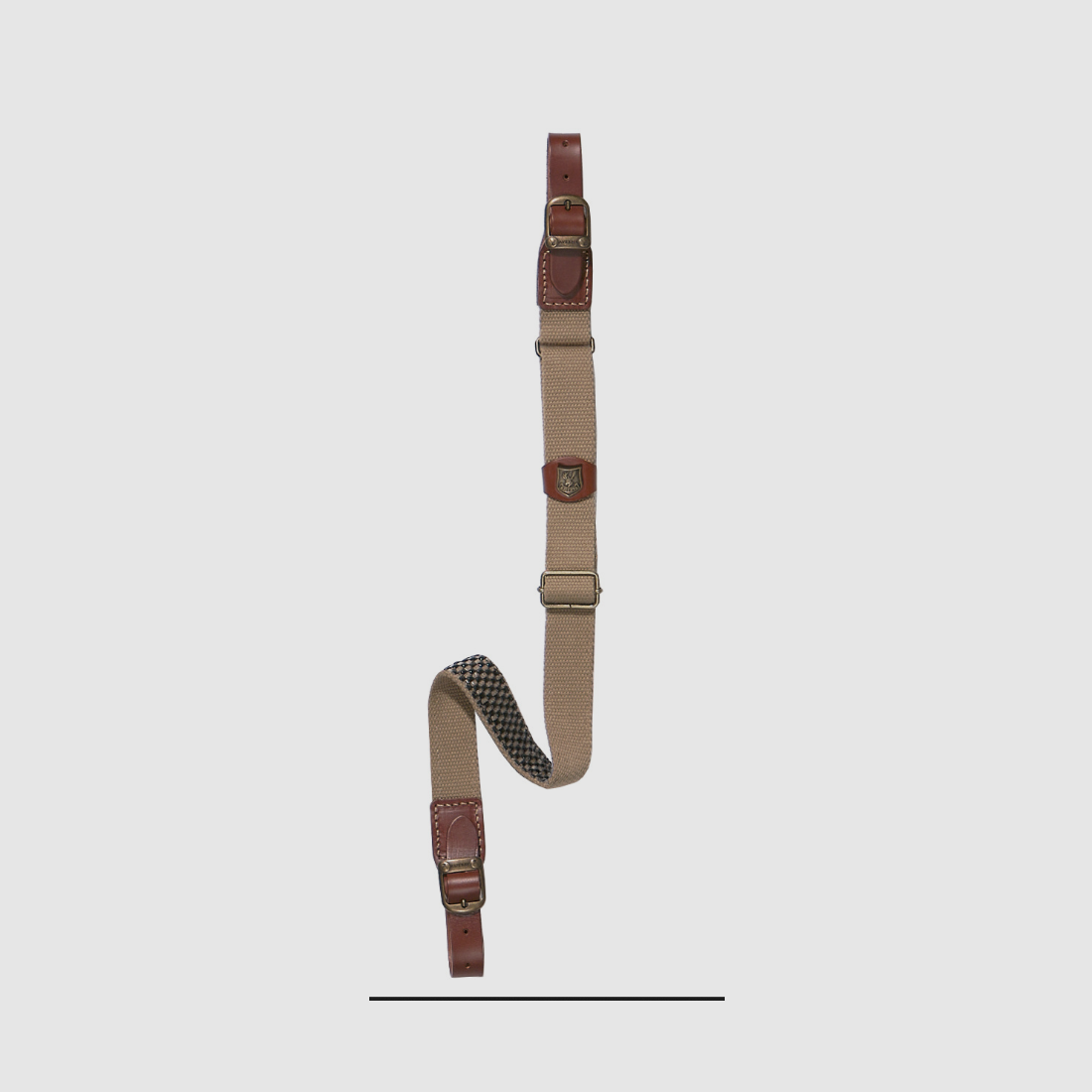Sangle Fusil Cuir + Lin
