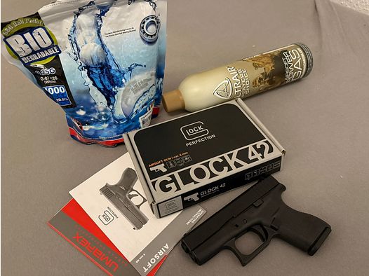 Glock 42 Airsoft Gun Gaz 6mm