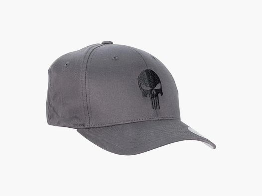 Flexfit Café Viereck Cap Flexfit Punisher grau schwarz