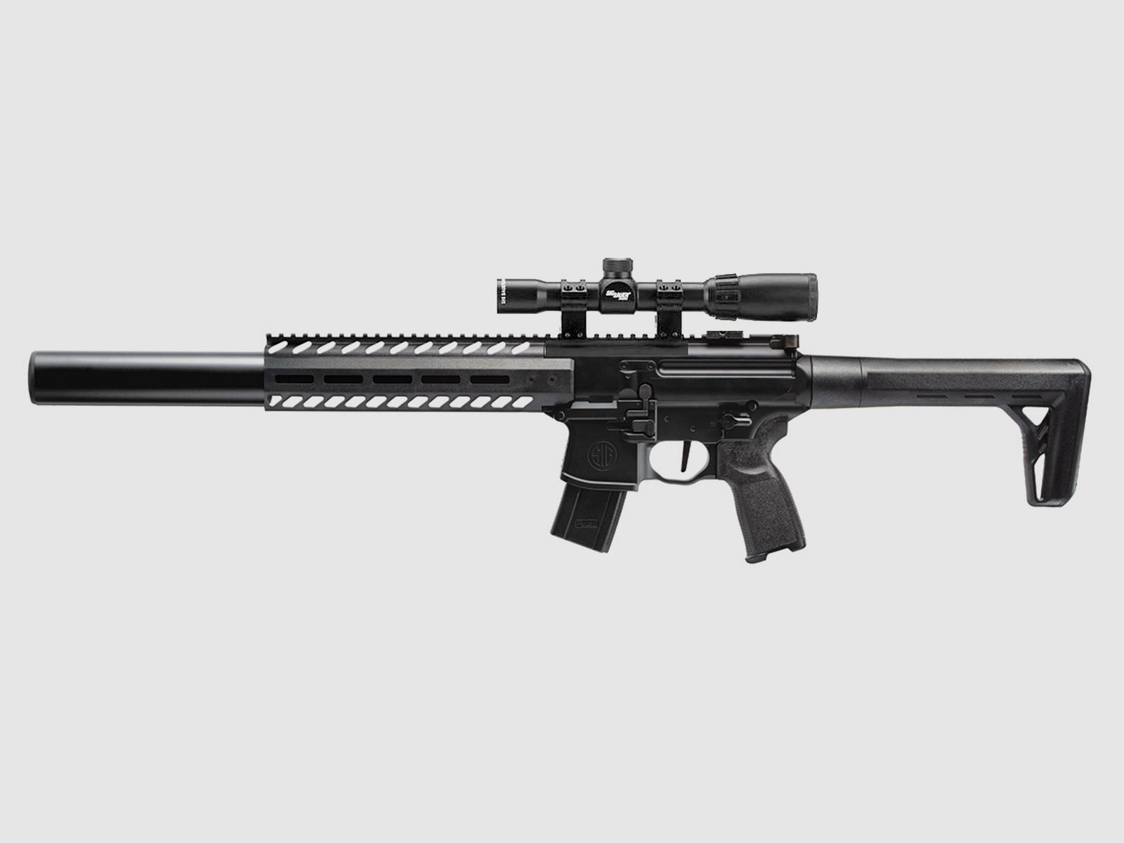 SIG SAUER MCX black 4.5mm incl. SIG scope 1-4x24 - Air pressure Co2 Non BlowBack