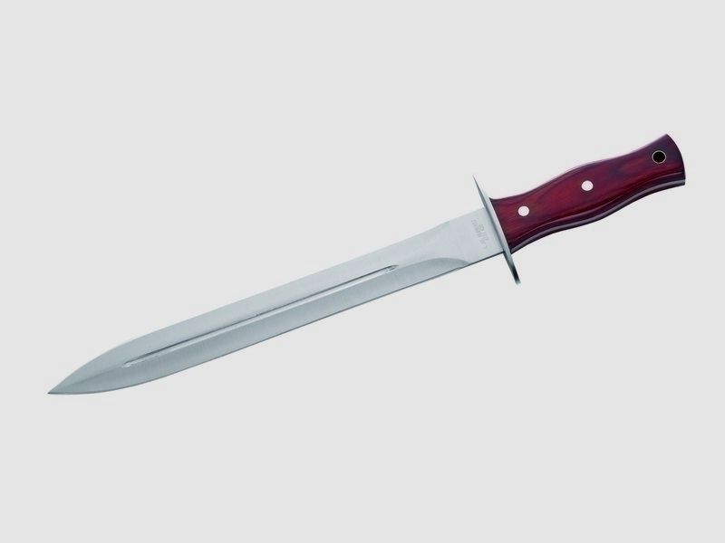 Dagger, pakkawood, leather sheath,