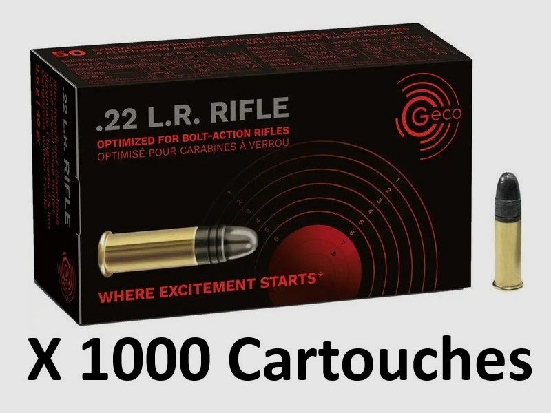 GECO 22 LR Patrone x 1000, Bild 1 von 2