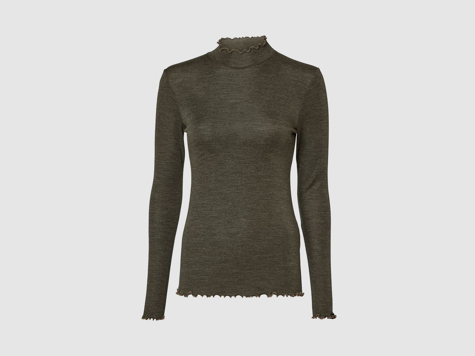 Ritter Haven Langarm Wollpullover Dark Autumn Green Damen 46W