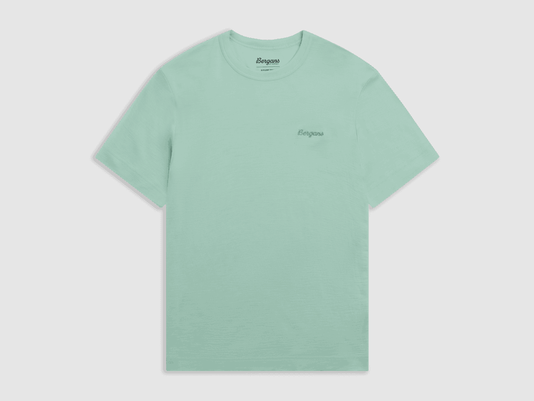 Bergans Logo Merino Tee Women Mint Crush XL