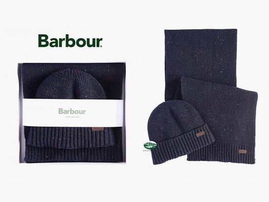 BARBOUR Set cappello e sciarpa Carlton Fleck