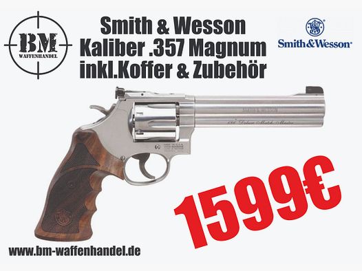 Smith & Wesson Revolver 686 Target Champion Kaliber .38 Special & .357 Magnum