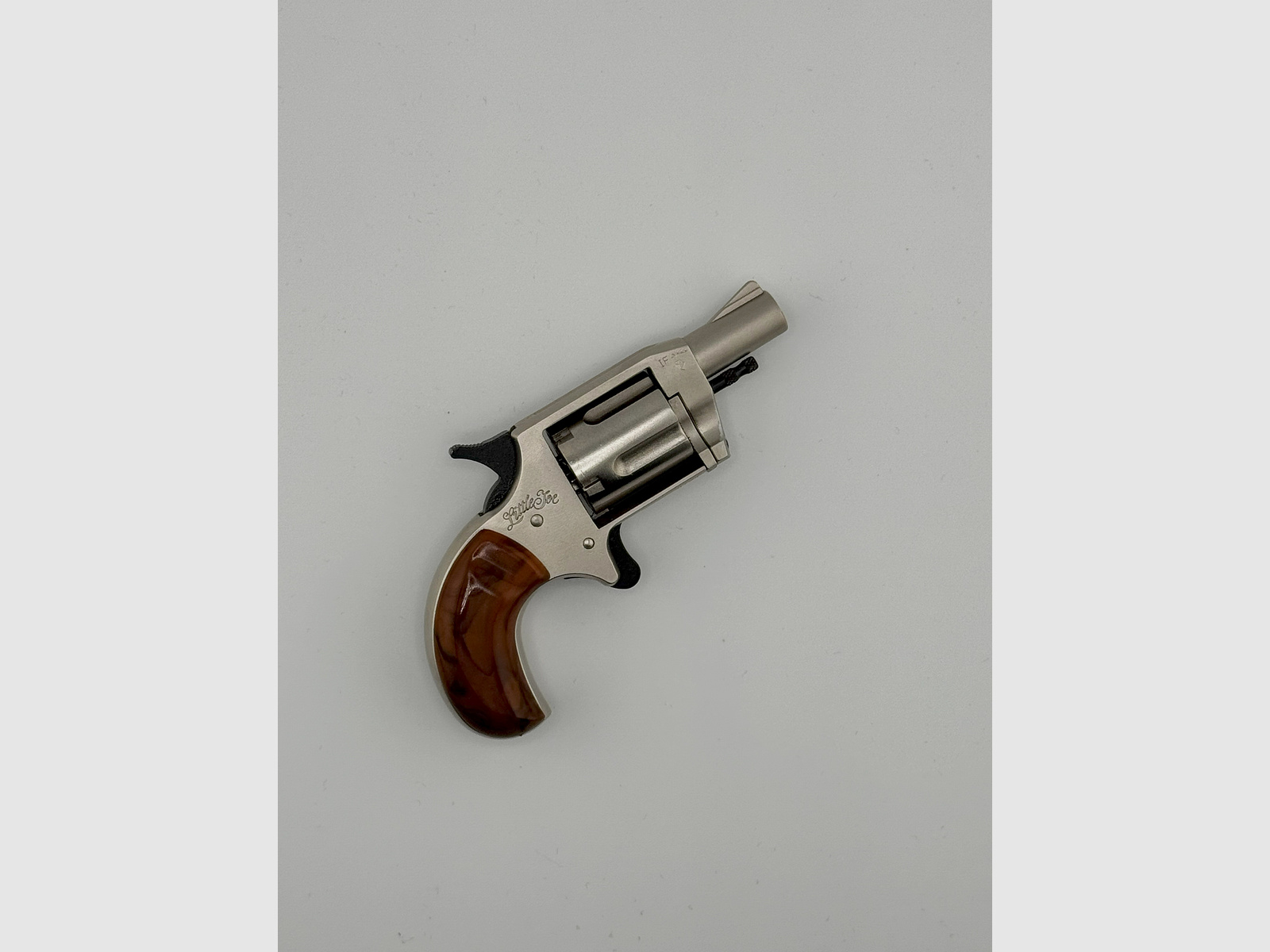 Röhm Little Joe nickel-plated - PTB 380 - Year of proof 1985 - Caliber 22 long blank firing
