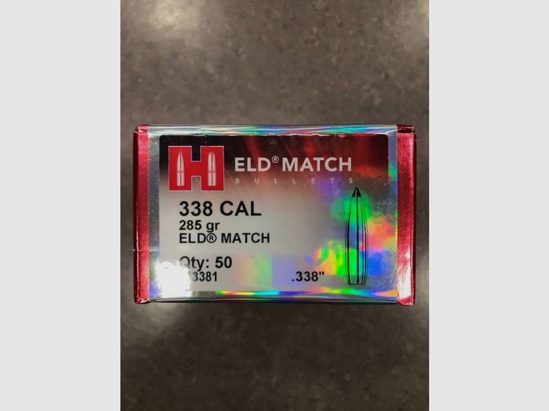 HORNADY Projectiles C 338 GR 285 E MATCH, image 3 sur 3