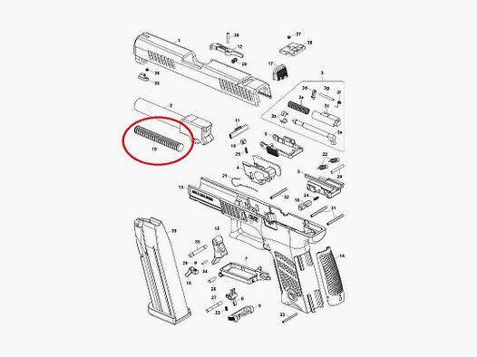 Ressort de verrouillage CZ P10-C #19