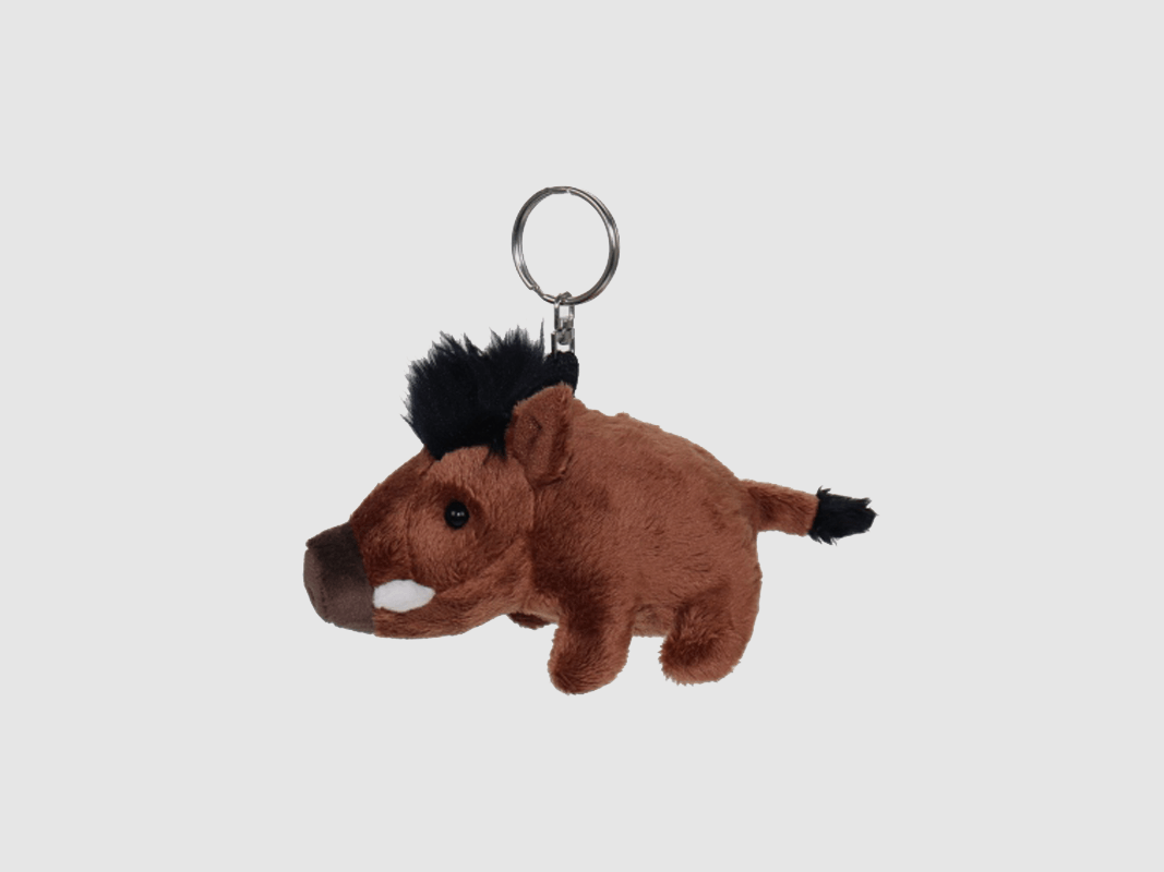 Porte-clés en peluche sanglier