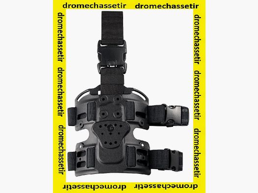 Piastra cosciale multi link destro per Holster Radar, Nero