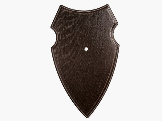 Dark Oak Antler Plaque 19x12 cm