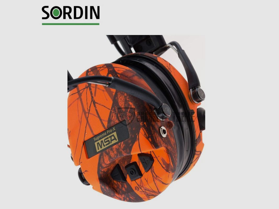 Elektronikgehörschutz SORDIN Supreme Pro Orange Camo + Led, Bild 5 von 7