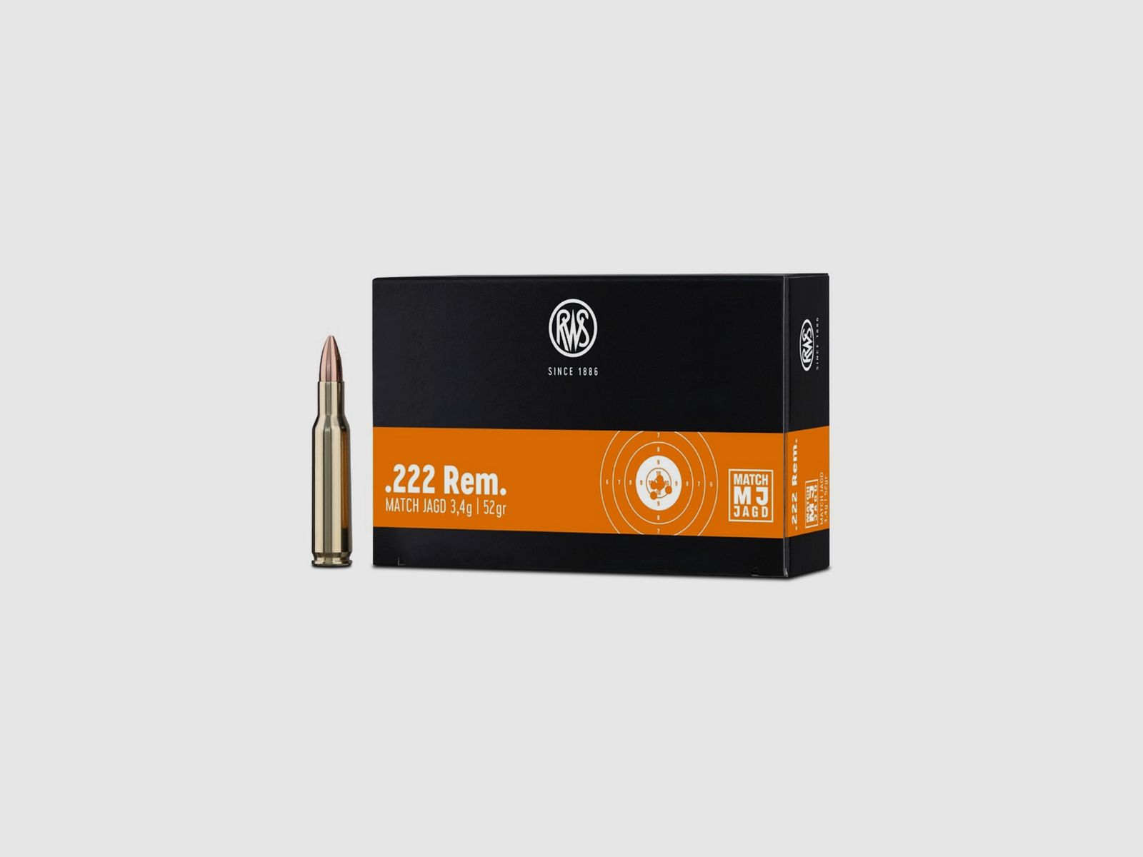 RWS .222 Rem. Match-Jagd 3,4g 52gr