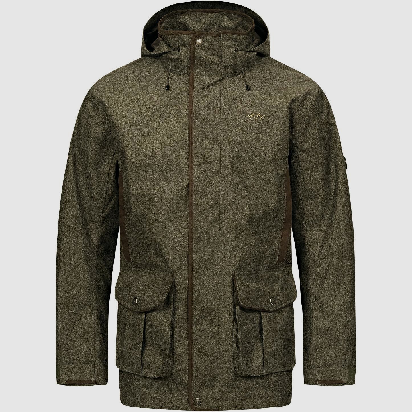 Vintage Wing Jacke Herren (Olive Mélange/Schwarz)