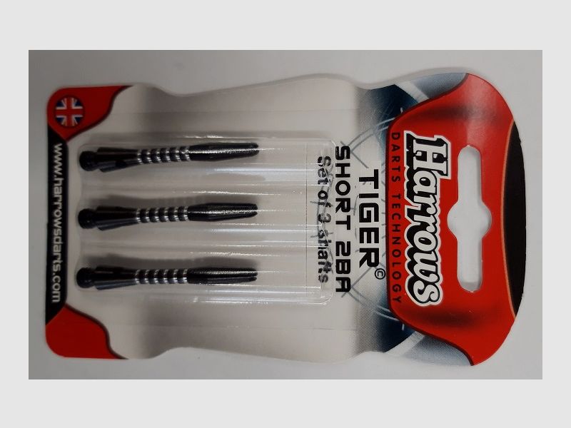 Harrows-Darts-Technology Tiger Shaft short black Dart & Zubehör