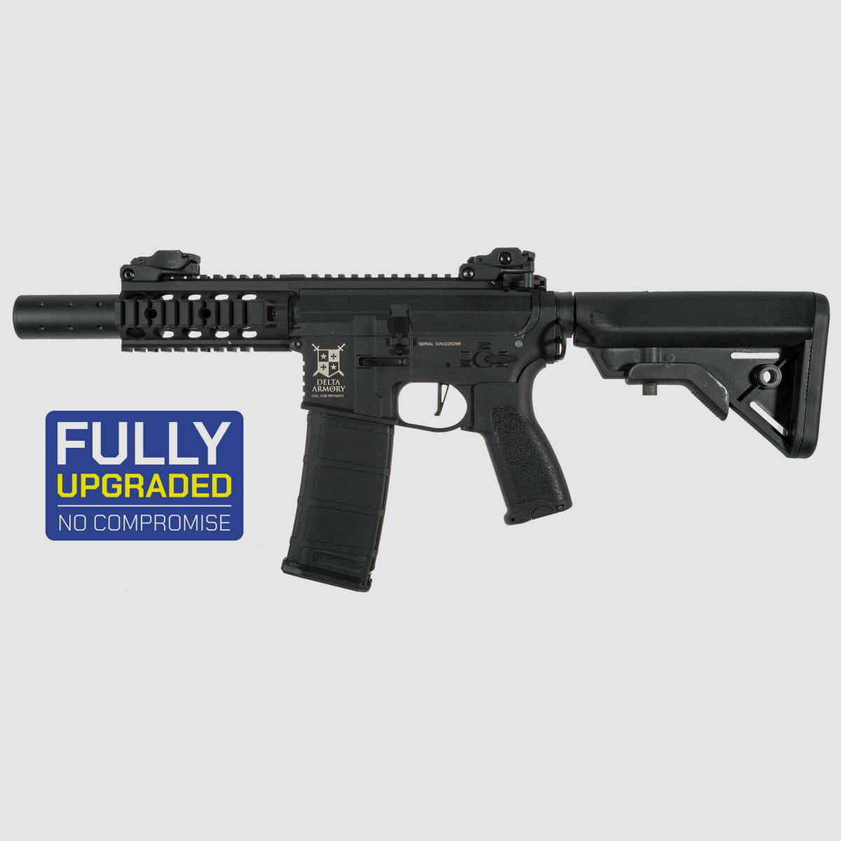 AR15 SilentOps CQB ETU NC! - Serie Delta Armory Schwarz S-AEG Airsoft Gewehr Frei ab 18 Jahren