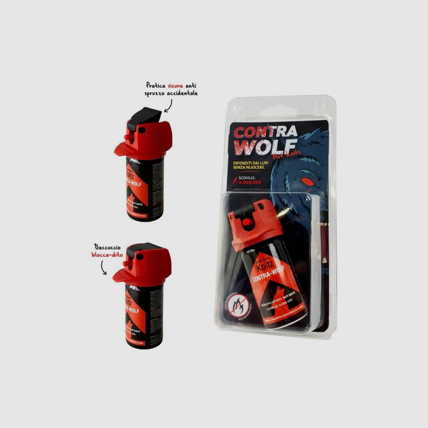 Pfefferspray gegen aggressive Wölfe Contra-Wolf 60 g, Bild 2 von 3