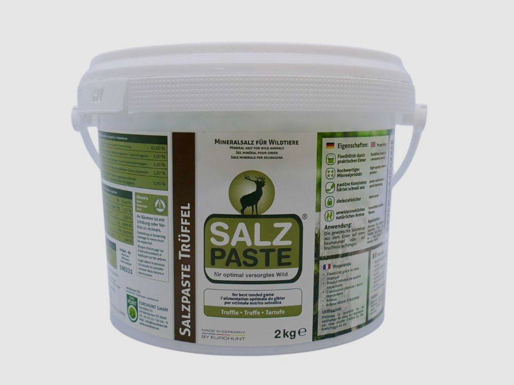 Eurohunt sól pasta trufla warunki atmosferyczne 2,0 kg wiadro akcesoria myśliwskie
