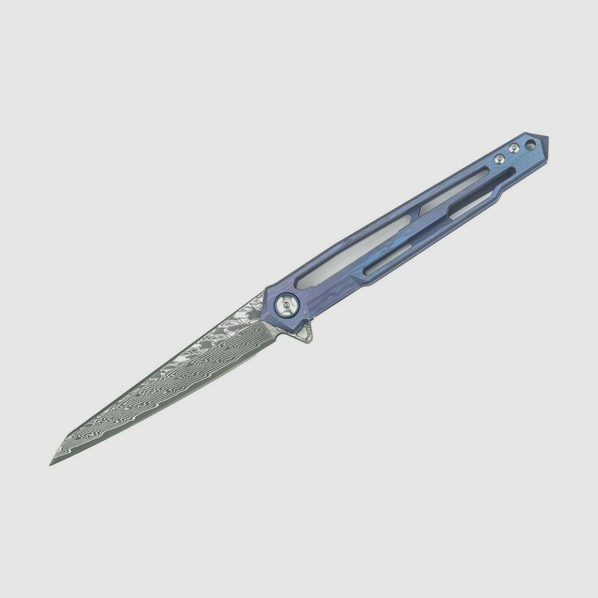 Defcon Peregrine Blue Damast Taschenmesser, Bild 2 von 4