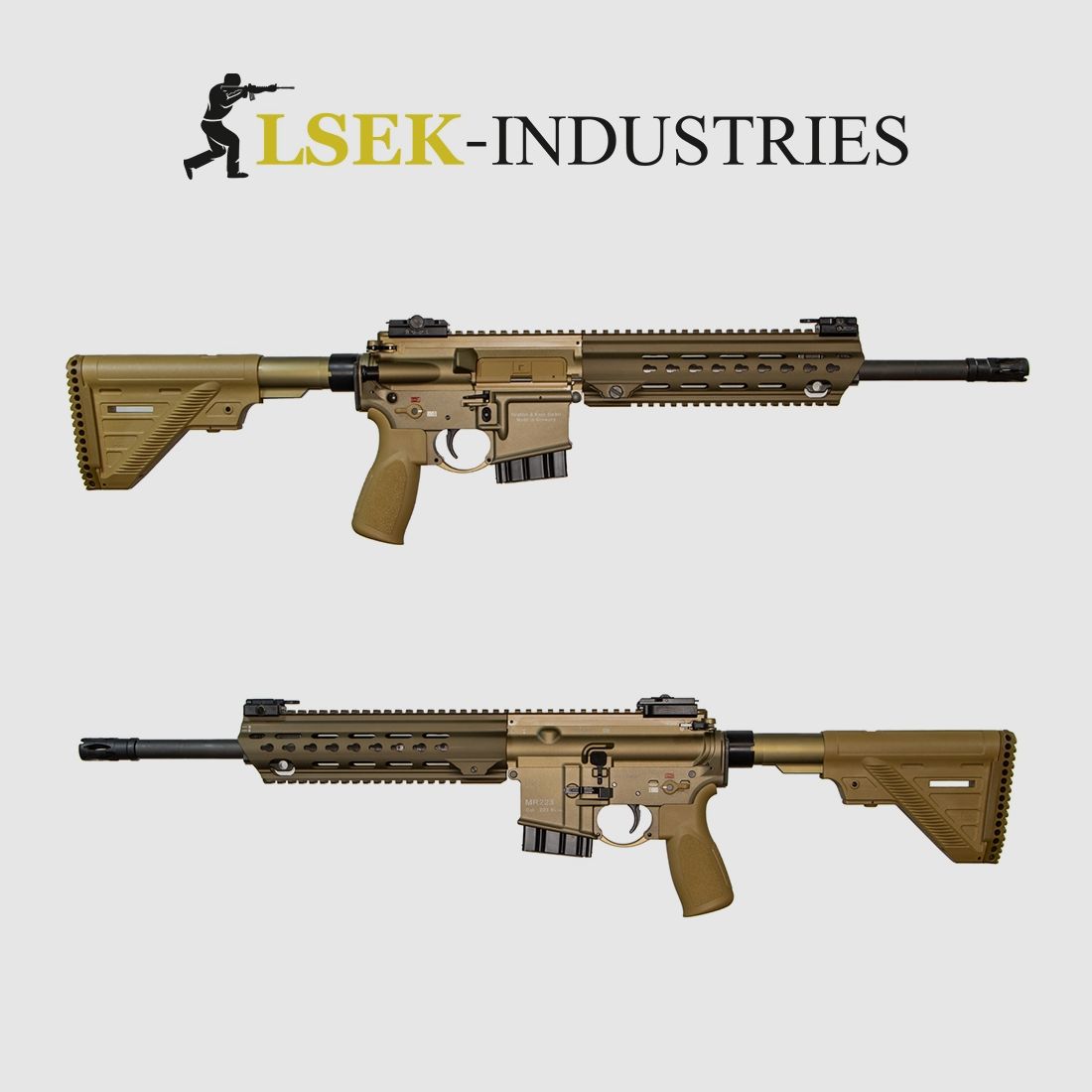 Heckler & Koch SLB MR223 A3 Version 14,5" Slim-Line, HKey, Sandfarben