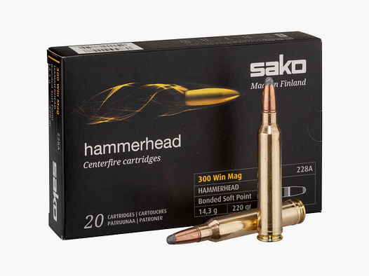 .300 Win. Mag. Hammerhead SP 14.3g/220 grs. Sako