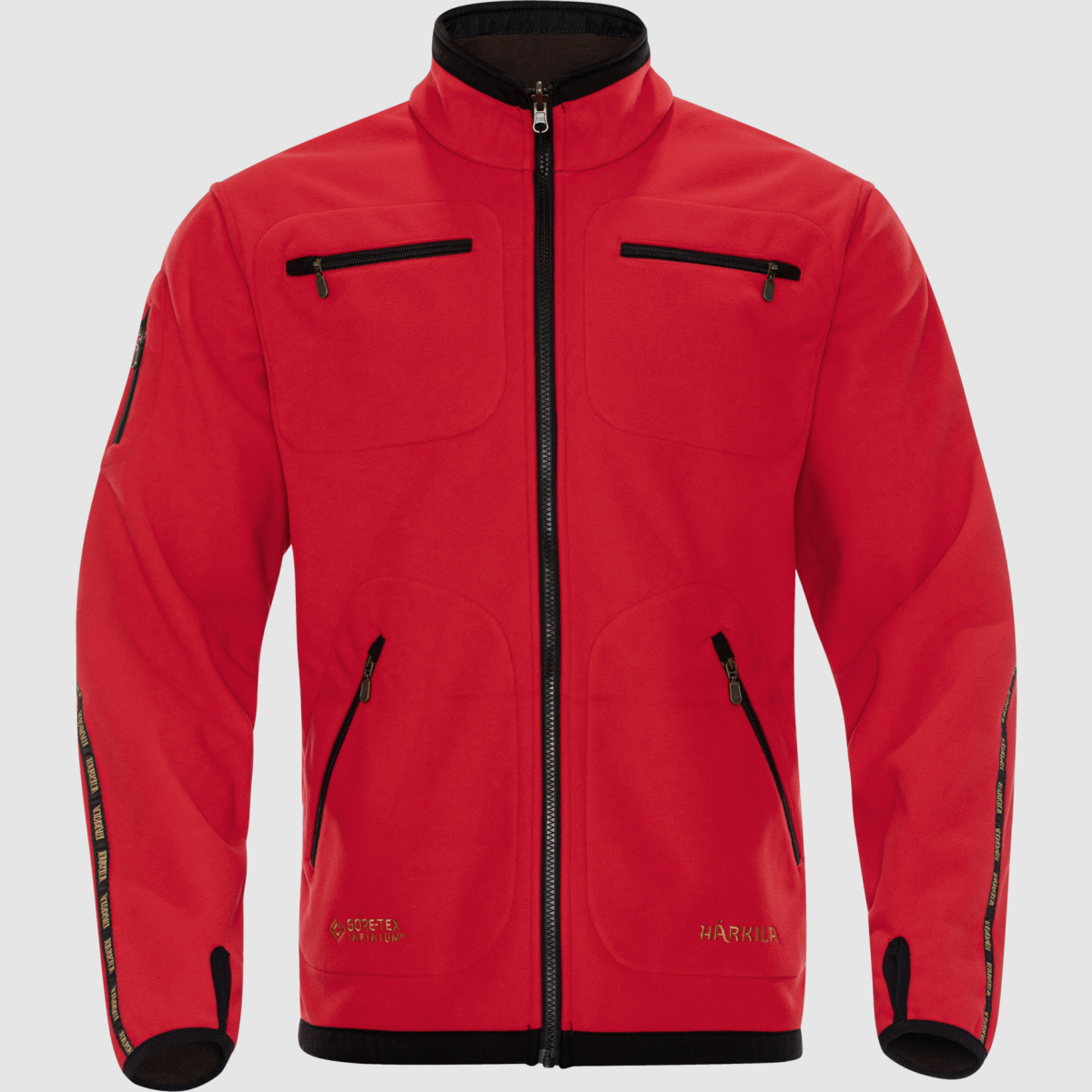 Härkila Kamko Fleece Omkeerbaar Bruin/Rood, afbeelding 3 van 5