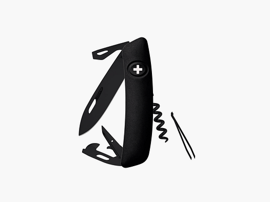 SWISS KNIFE – SWIZA – D03 ALL BLACK, BLACK