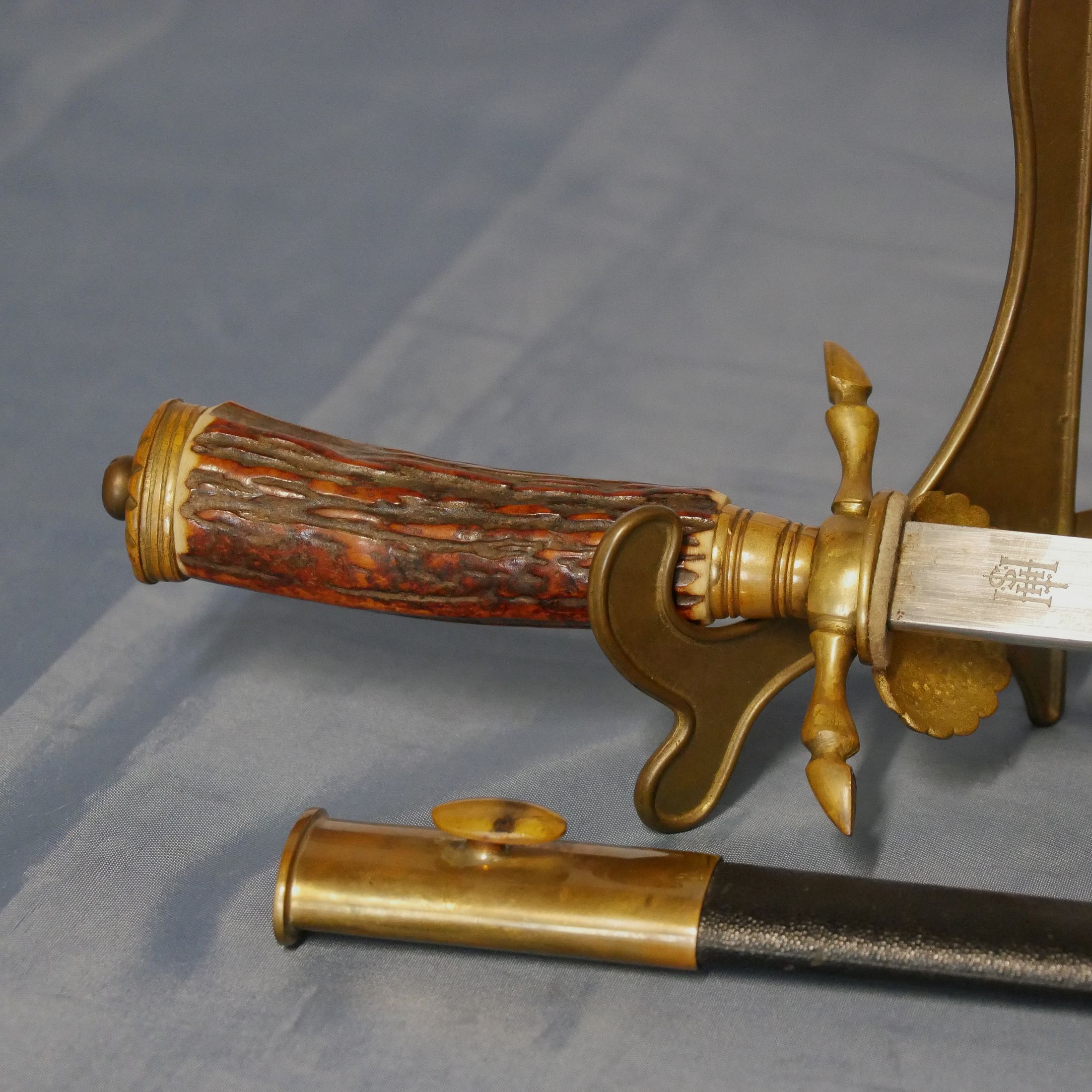 Pugnale da caccia onorario Heinrich Hörster Solingen