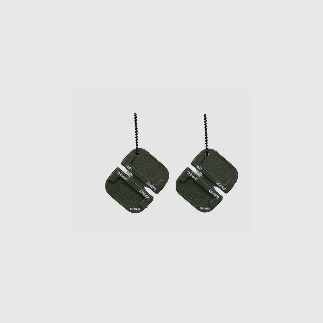 A067 2 Stück Dörr XS2 Mini Messerschärfer ideal für unterwegs oliv 995032