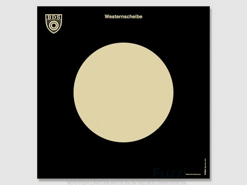 BDS Scheibe Z11 für Westernschießen 50 St. 34x34 cm