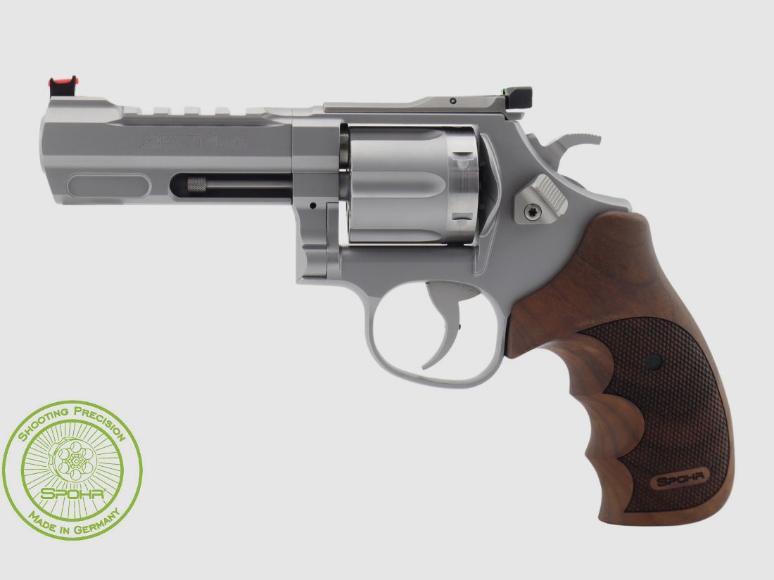 Spohr 284 Carry RVS 4 inch revolver met verwisselbare trommel