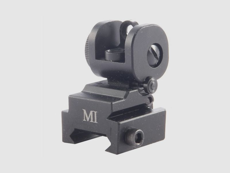 MIDWEST INDUSTRIES AR-15 FLIP-UP ADJUSTABLE MCTAR-ERS REAR SIGHT BLACK, imagen 3 de 3