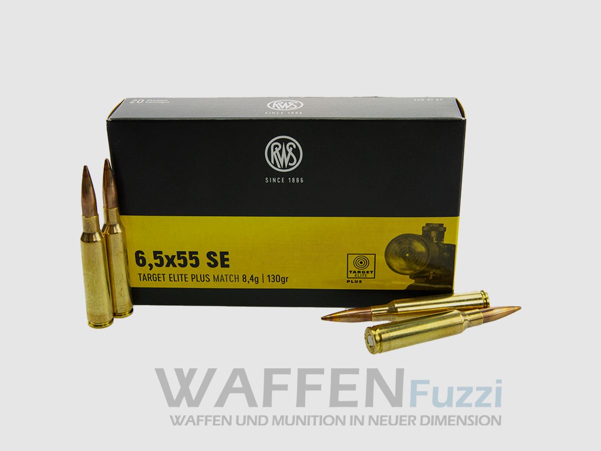 Target Elite Plus Kaliber 6,5x55 SE 130 gr 20 Schuss