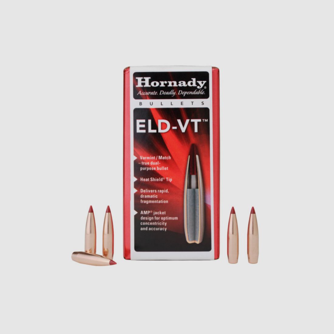 Hornady ELD-VT Bullets 6.5 mm/.264 100 Grain Item 26103