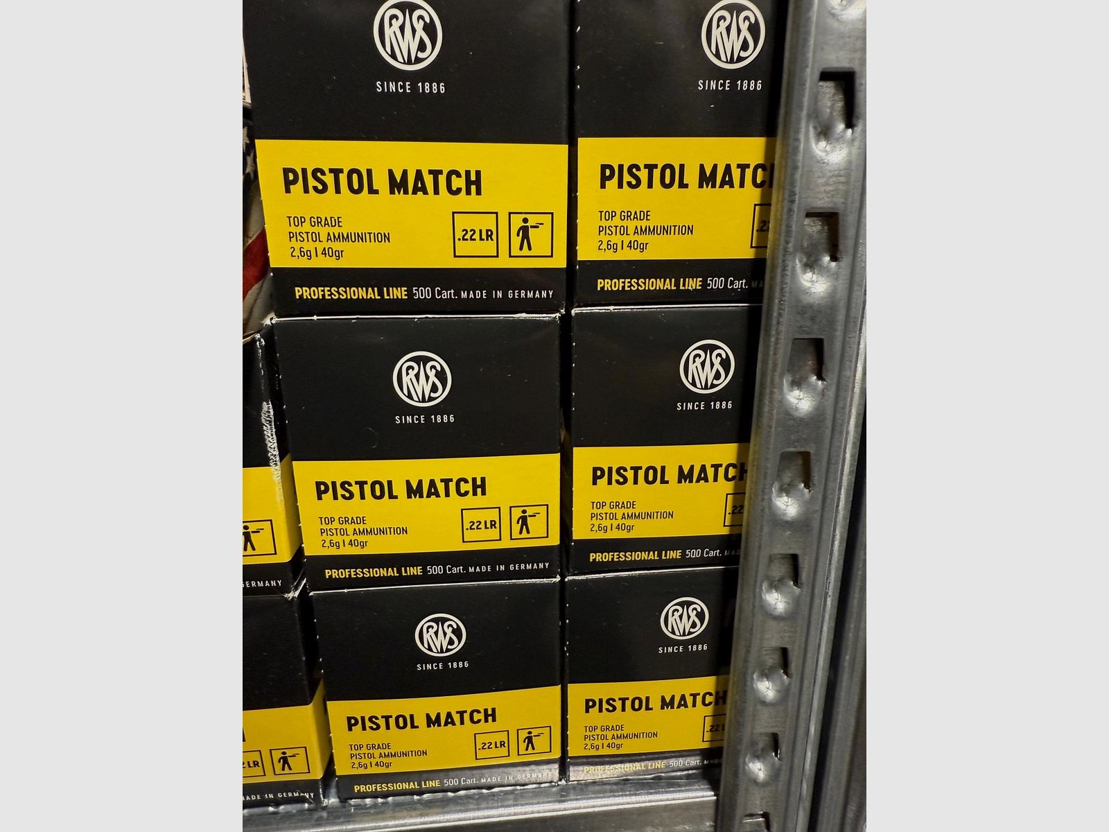 Match de pistolet RWS .22lr