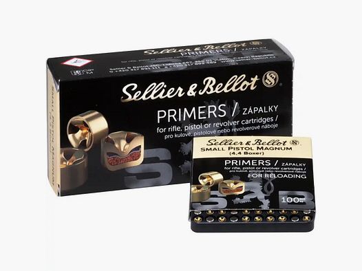 SELLIER & BELLOT PERCUSORES - SMALL PISTOL MAGNUM - 4,4 BOXER - 1.000 PIEZAS