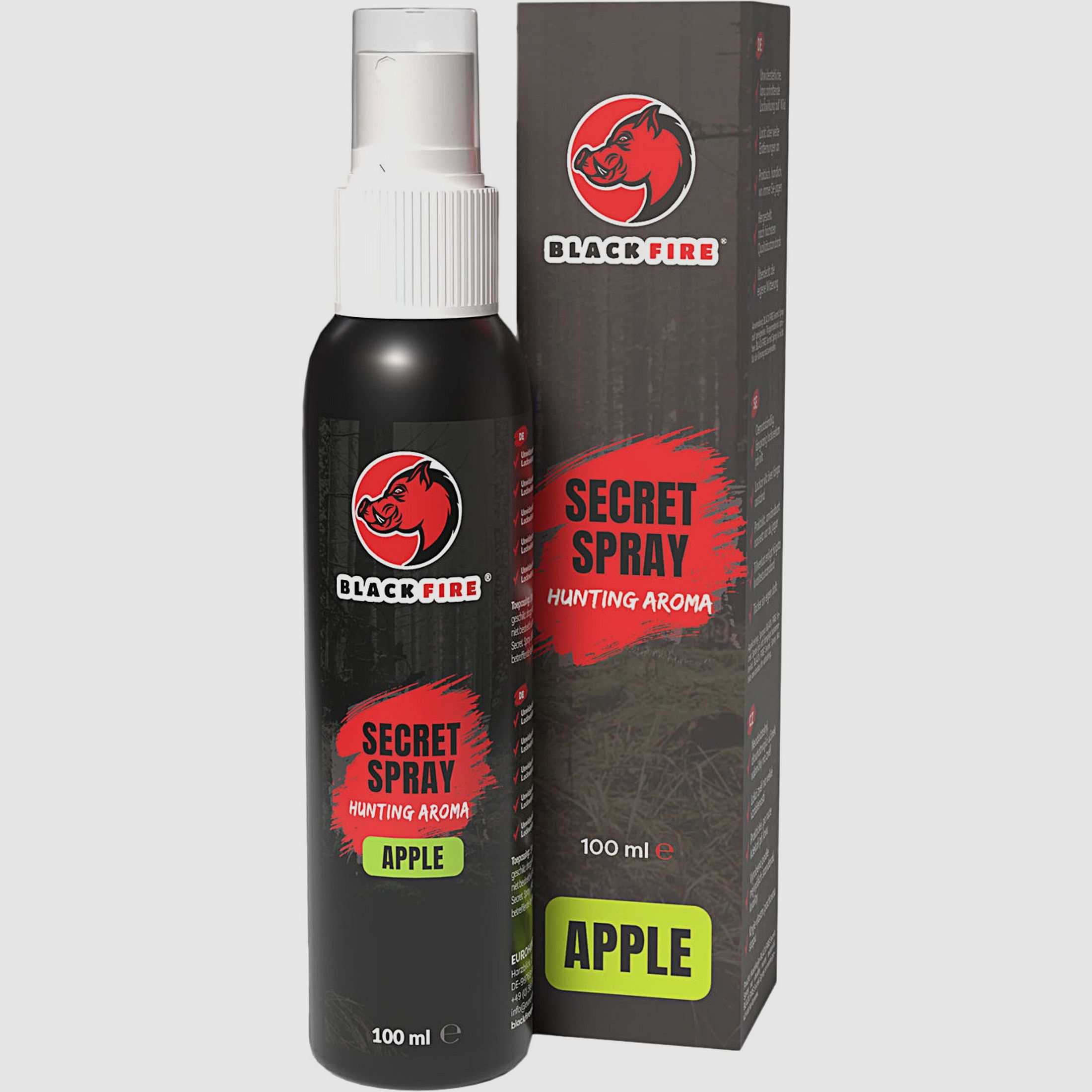 Black Fire Spray Agent de Verrouillage Secret