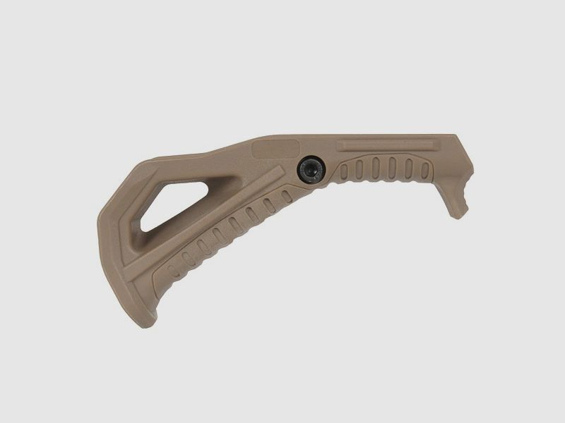 Impugnatura anteriore per Airsoft versione ampia angolata in Dark Earth