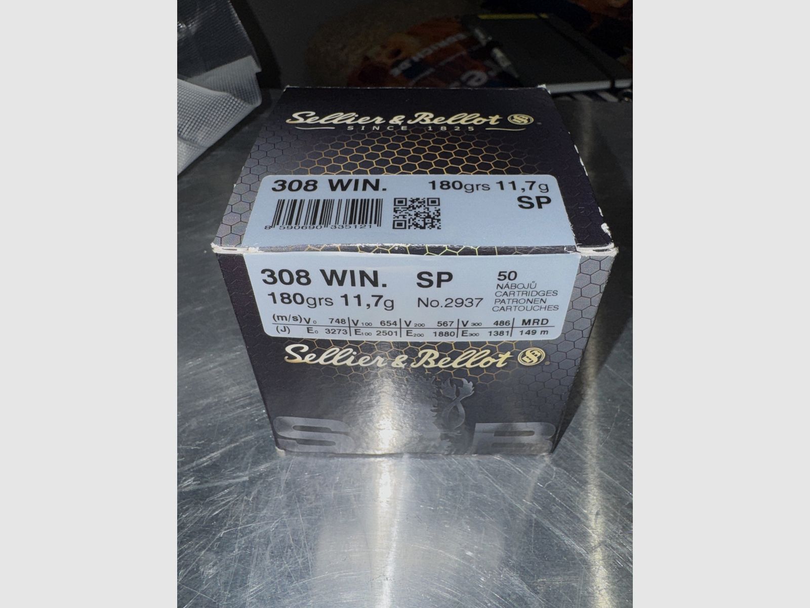 S&B .308 180gr TM,38 cartouches + S&B .308 147gr FMJ,42 cartouches