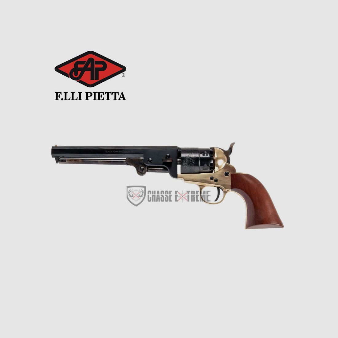 Replica PIETTA 1851 Navy Ottone Cal. 44 Incisione Laser, immagine 2 di 2